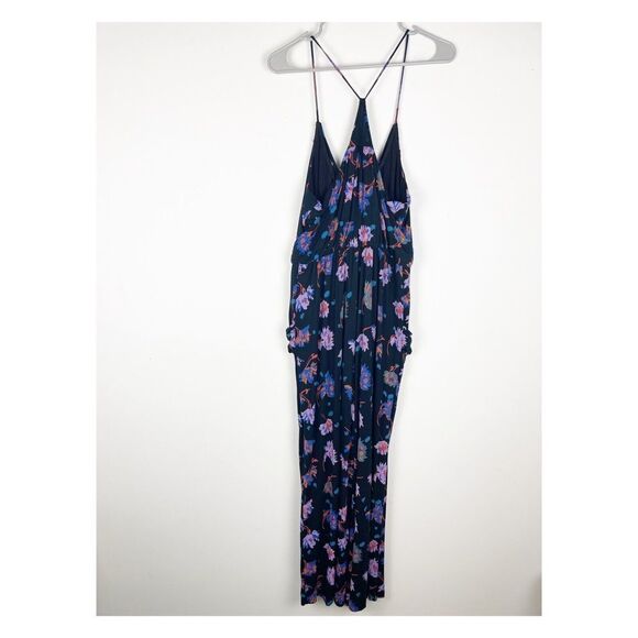 Anthropologie moulinette soeurs Floral Willa Tie Waist Romoer Jumpsuit Small Med - Picture 3 of 8